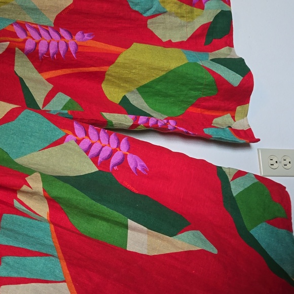 Farm Rio Heliconia linen pants - Picture 5 of 13